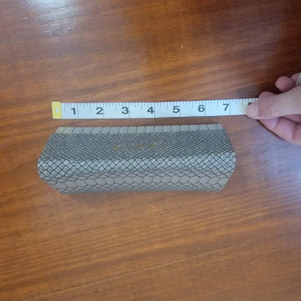La Vita By Prive Revaux Faux Snakeskin Designer Hard Eyeglasses Case Brand New